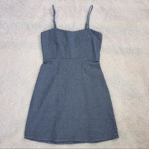 Brandy Melville Navy Gingam Karla Dress